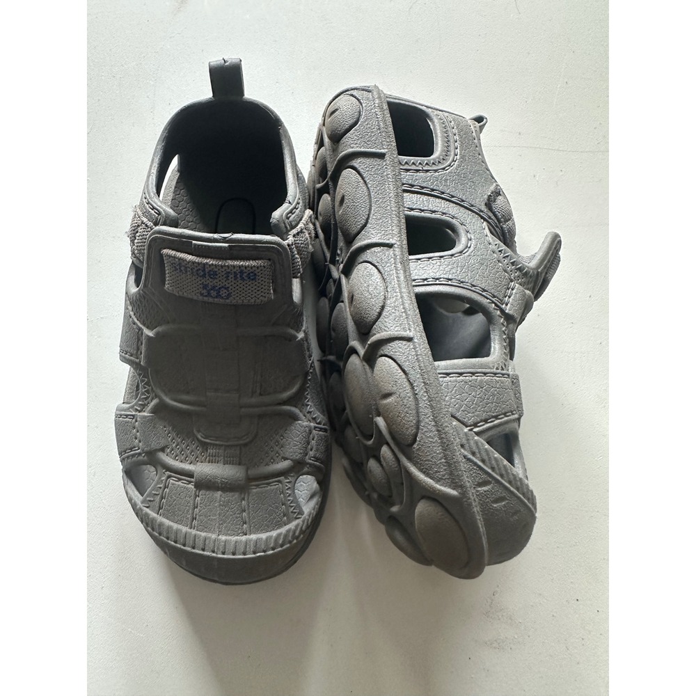 Stride Rite 360 Toddler Gray Fisherman Sandals Water Shoes Size 7 Kids